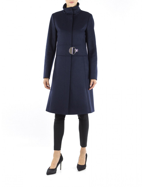 cappotto blu donna